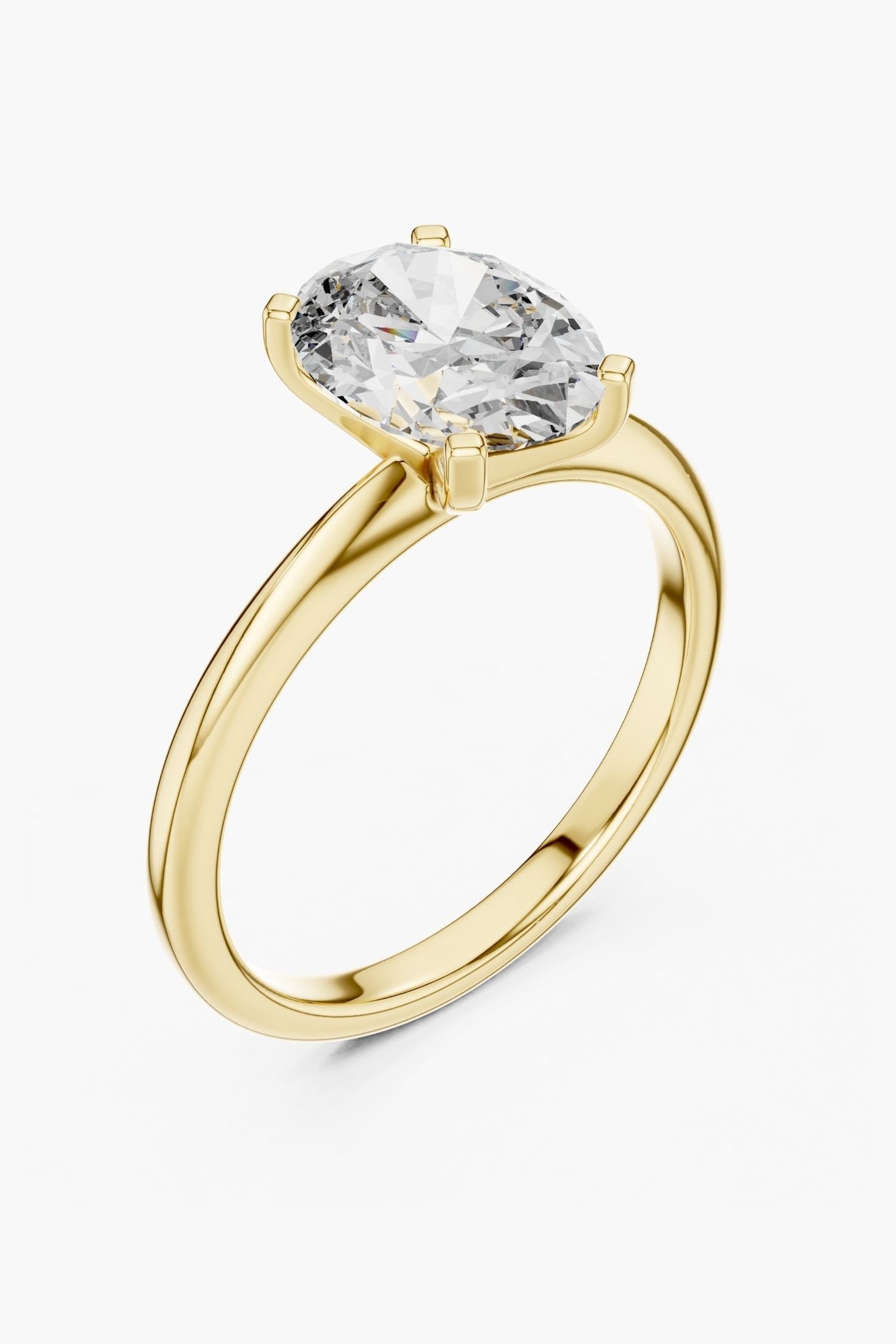 2.5 ct Classic Oval Solitaire Ring