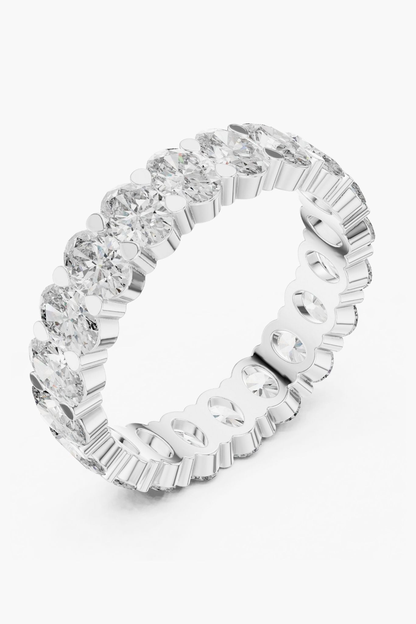 Oval Diamond Eternity Band