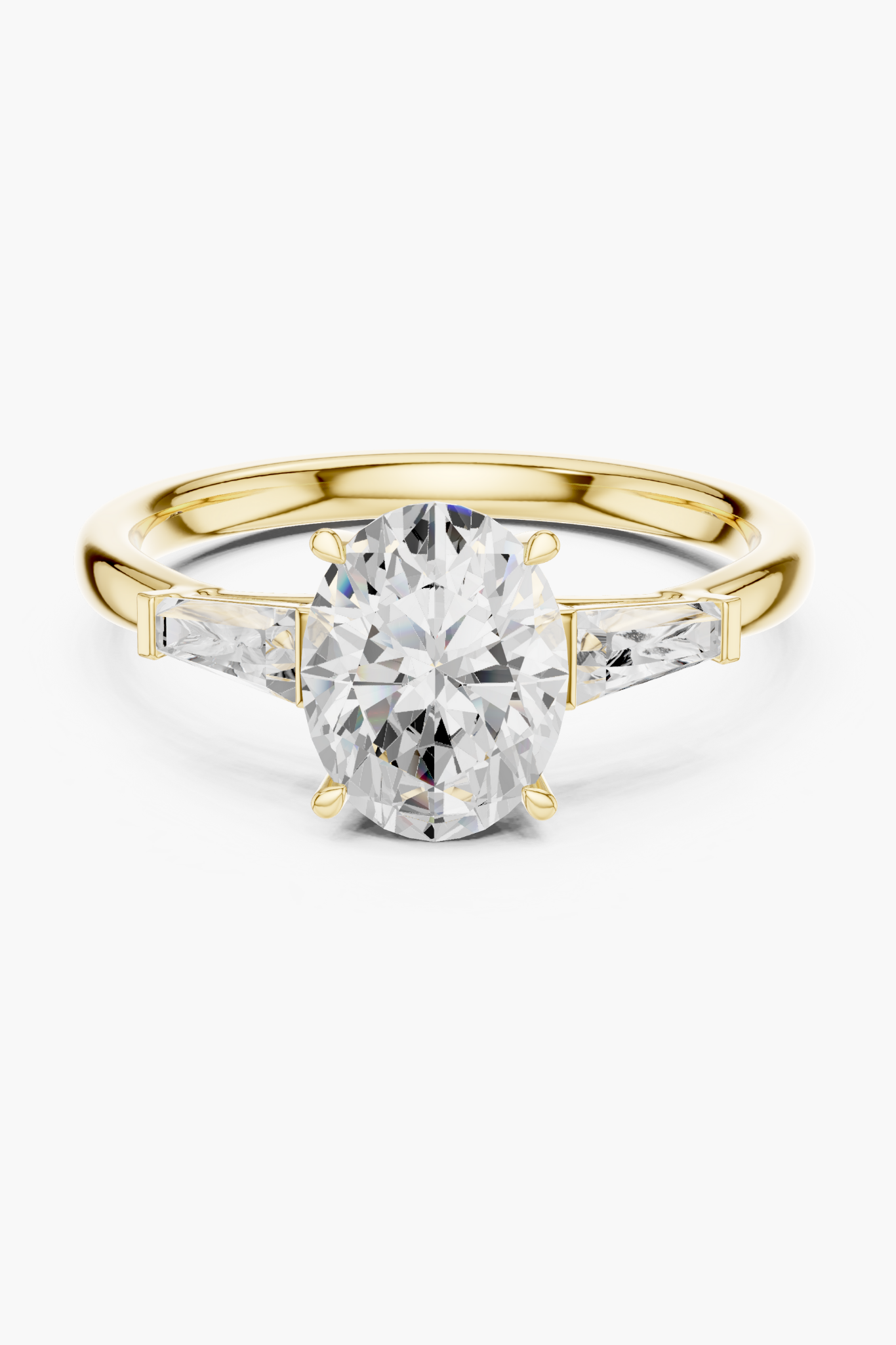1.5ct Oval Three-Stone Ring