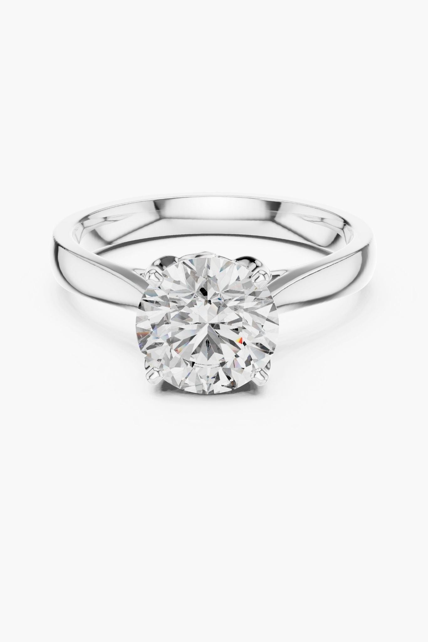 2ct Classic Round Solitaire Ring