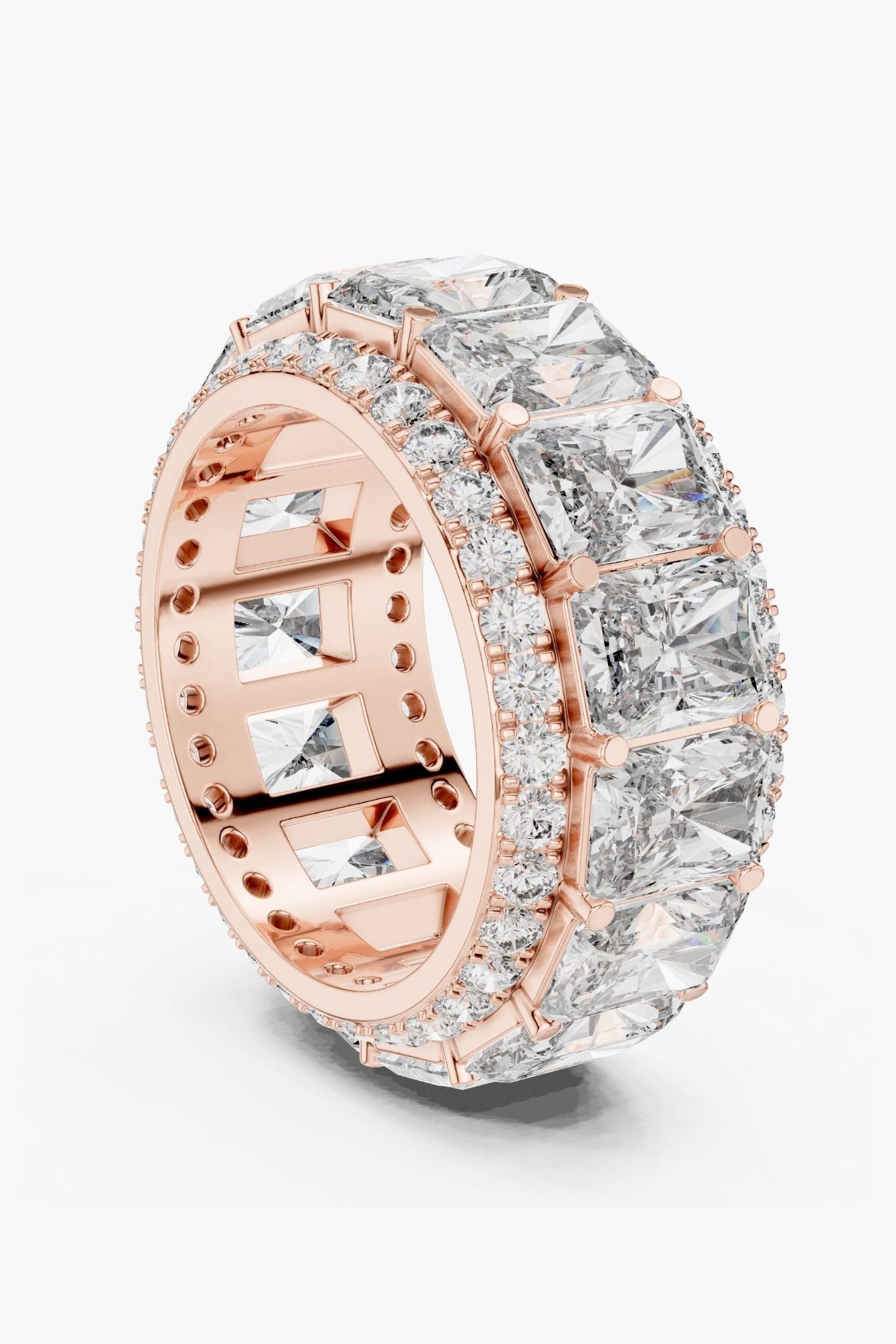 Linea .75ct Radiant Eternity Band
