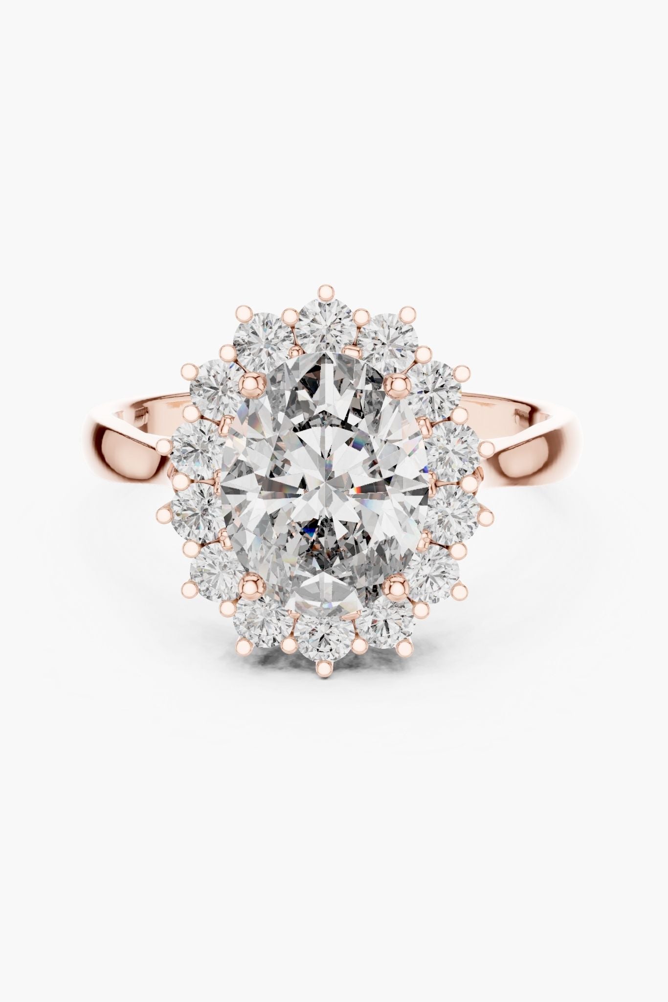 2.5ct Oval Bel Fiore Diamond Ring