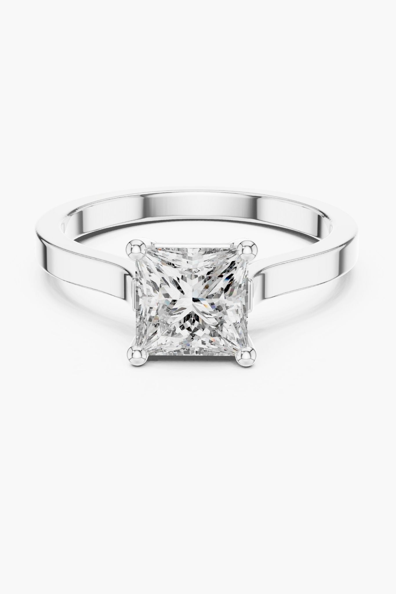 1ct Princess Cut Engagement Ring