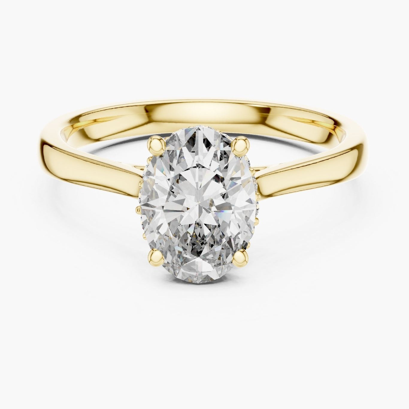 1.50ct Oval Hidden Halo Ring