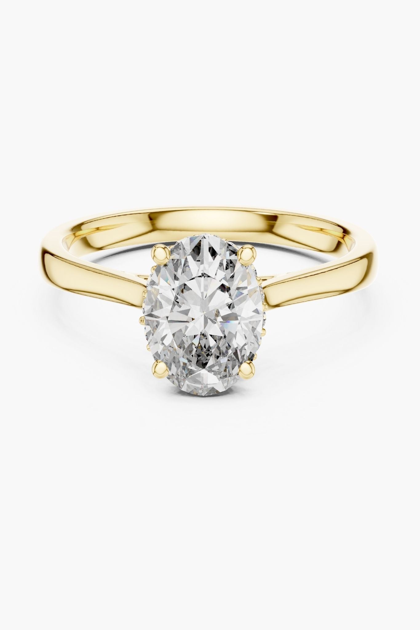 1.50ct Oval Hidden Halo Ring