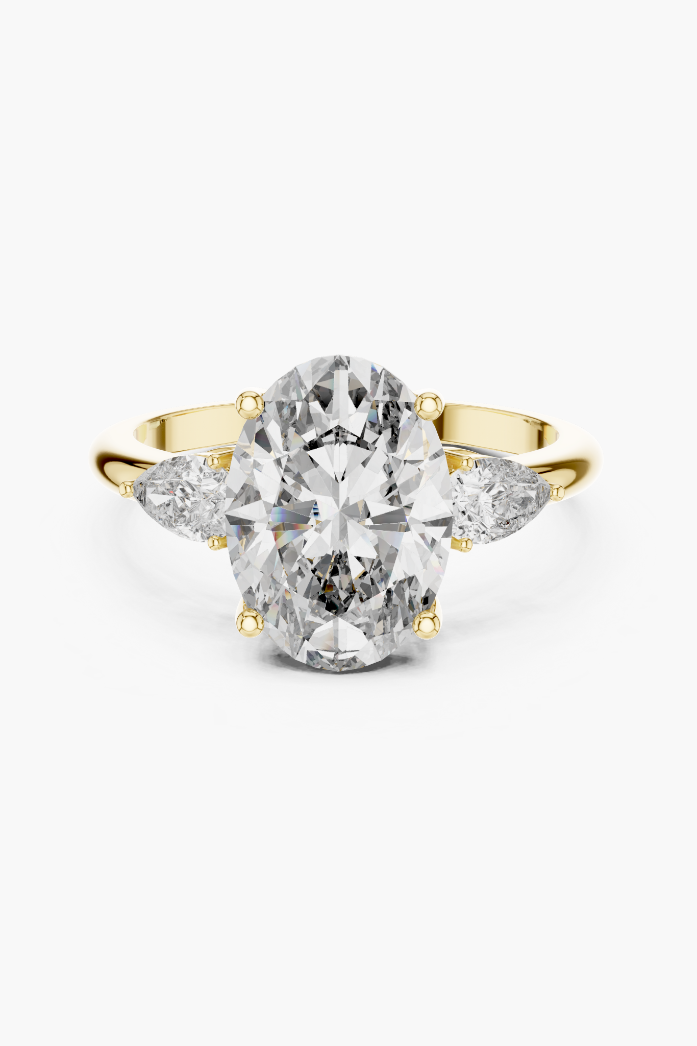3ct Seren Oval Pear Diamond Ring
