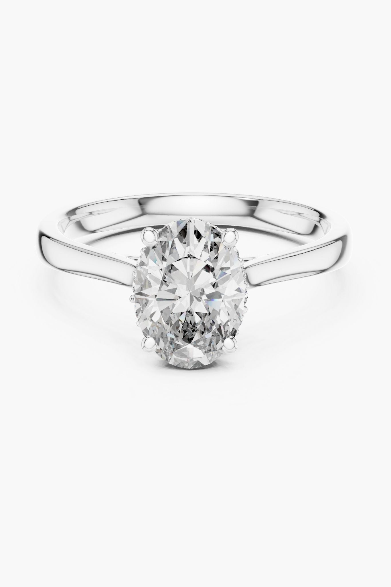 1.50ct Oval Hidden Halo Ring