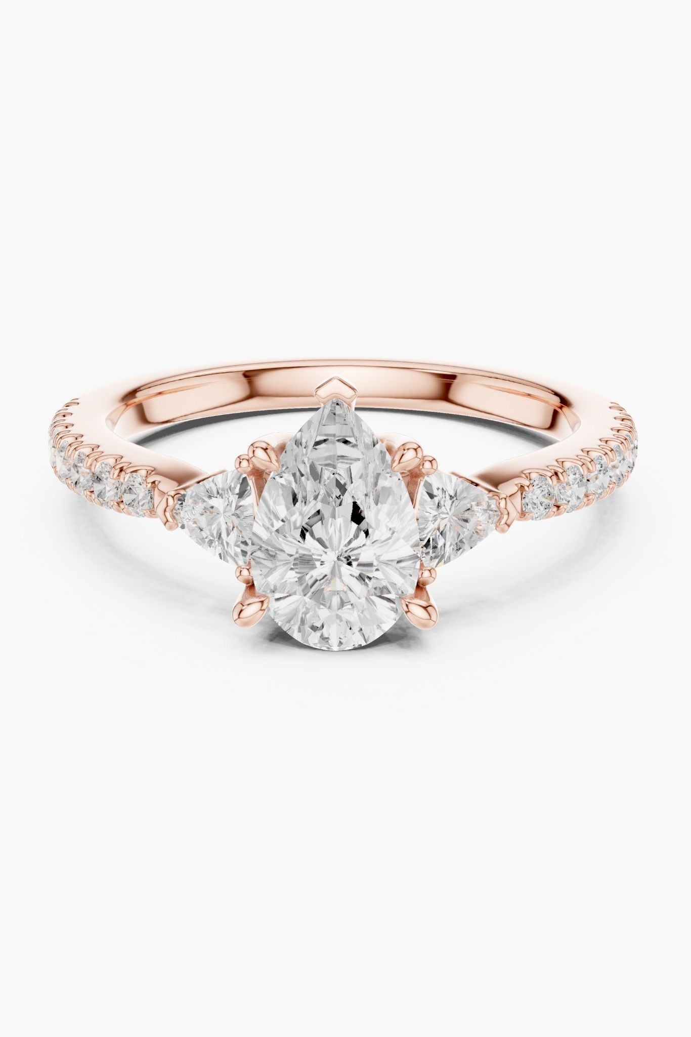 1.5ct Trinity Pear Diamond Ring