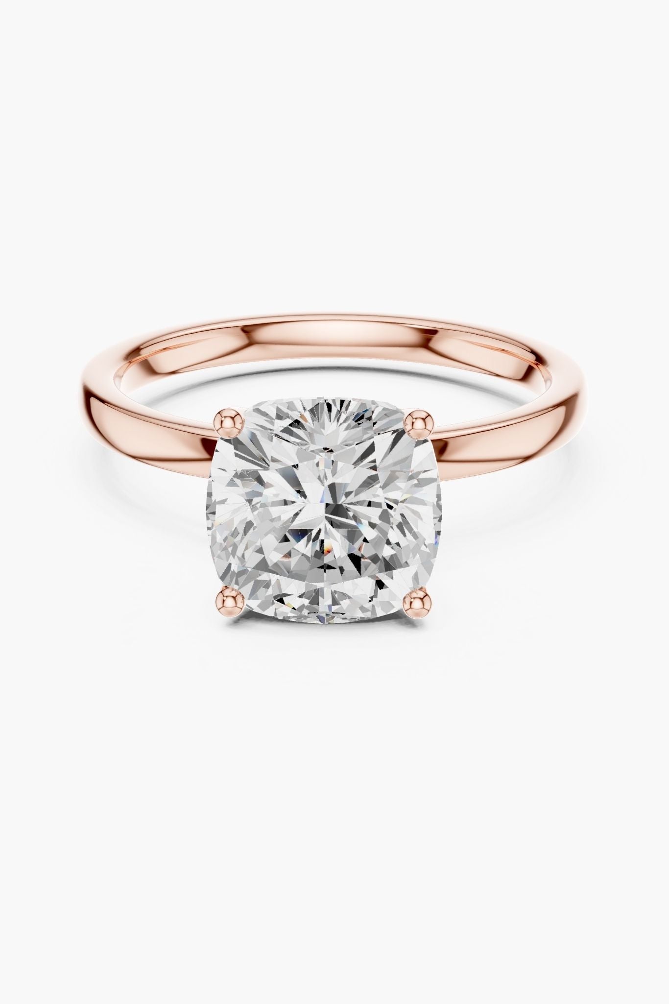 2ct Cushion Crown Diamond Ring