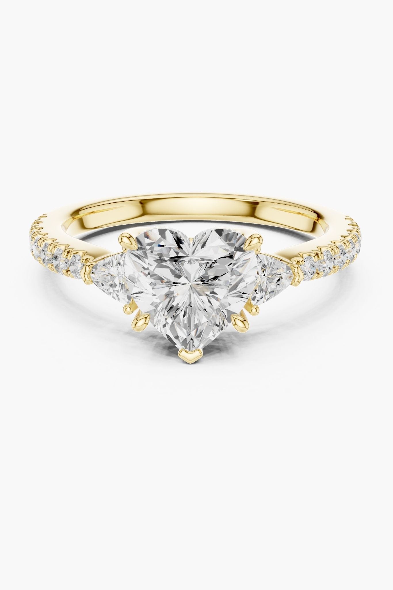 1.5ct Trinity Heart Diamond Ring