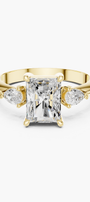 2ct Radiant Three-Stone Ring