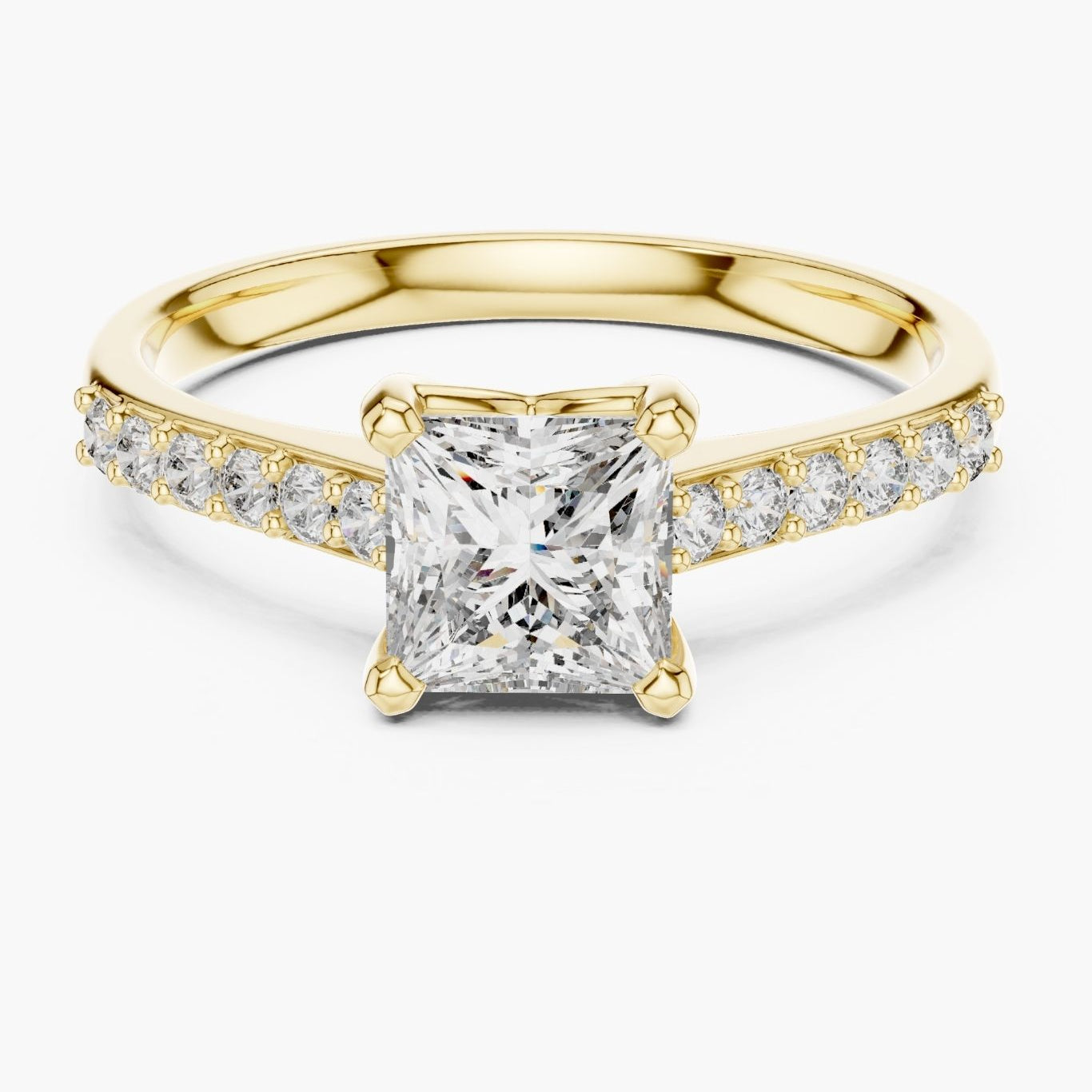 1ct Princess Solitaire Ring