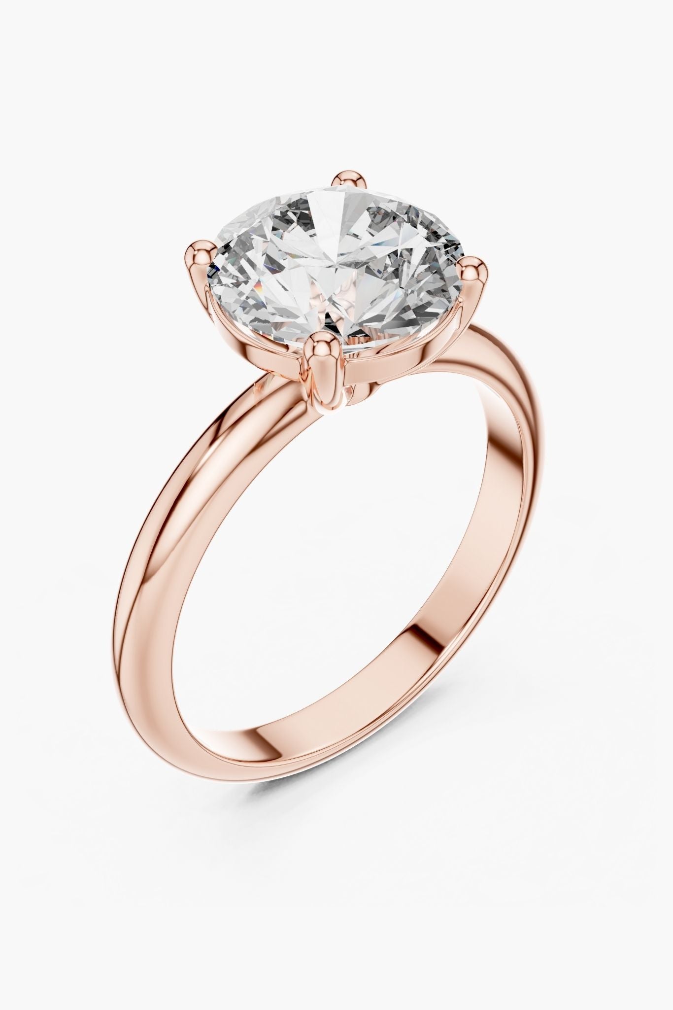 2.5 CT Classic Round Solitaire Ring