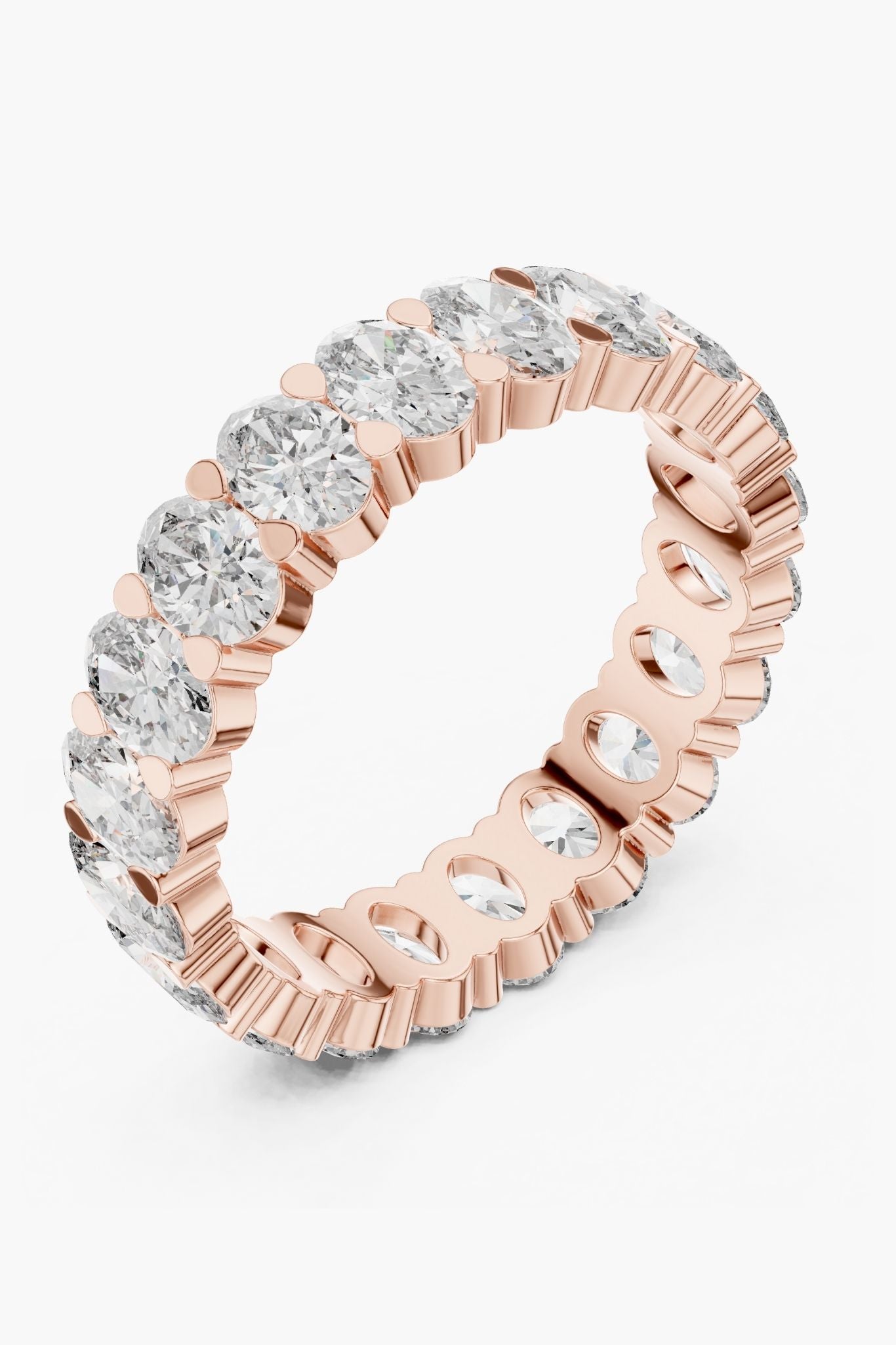 Oval Diamond Eternity Band
