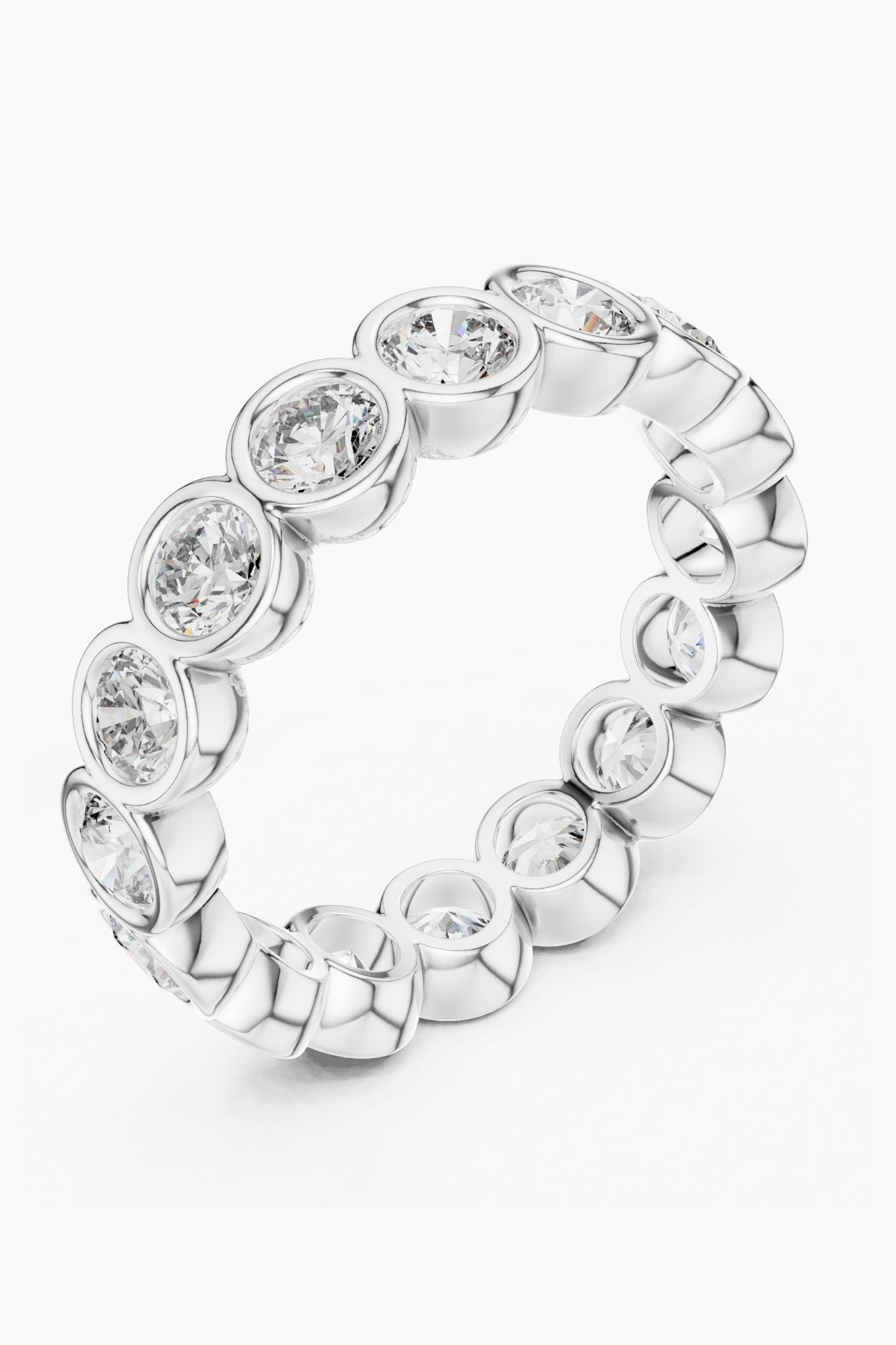 Bezel Diamond Eternity Band