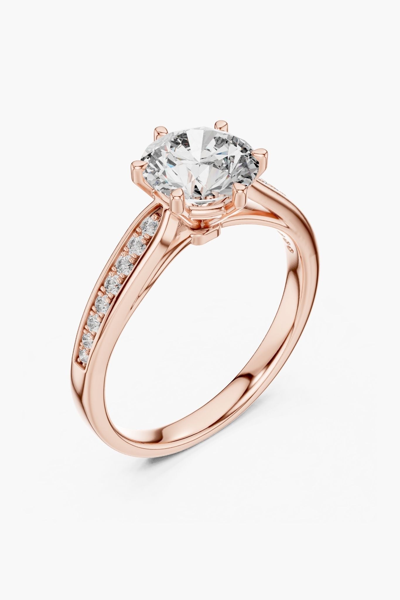 1ct Channel Band Solitaire Ring