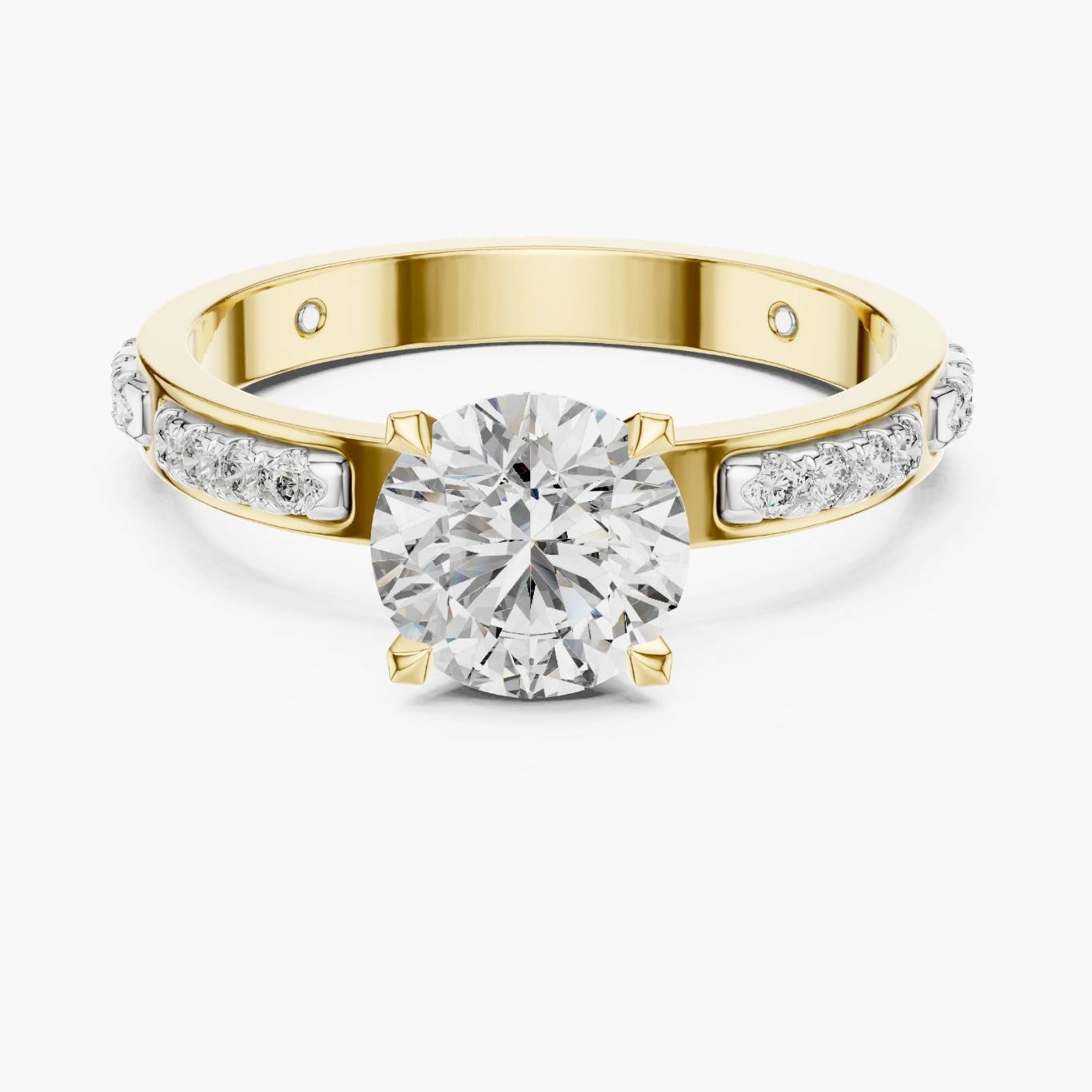 1ct Linea Spaced Solitaire Ring