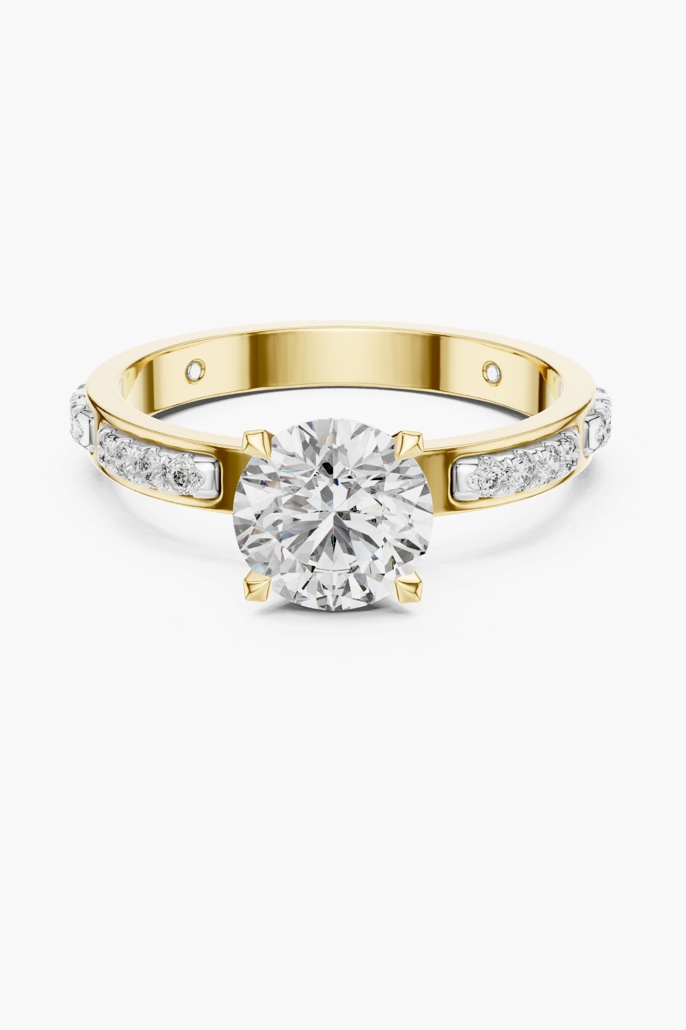 1ct Linea Spaced Solitaire Ring