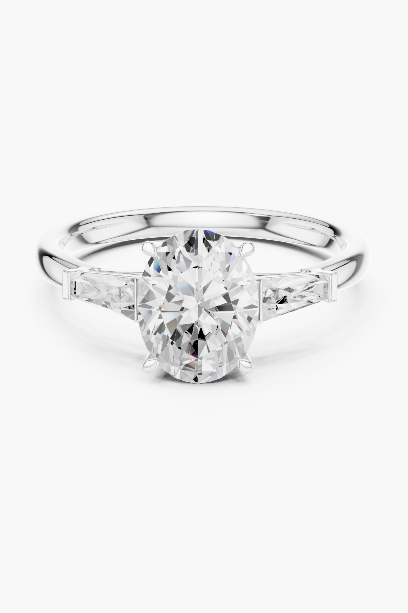 1.5ct Oval Three-Stone Ring
