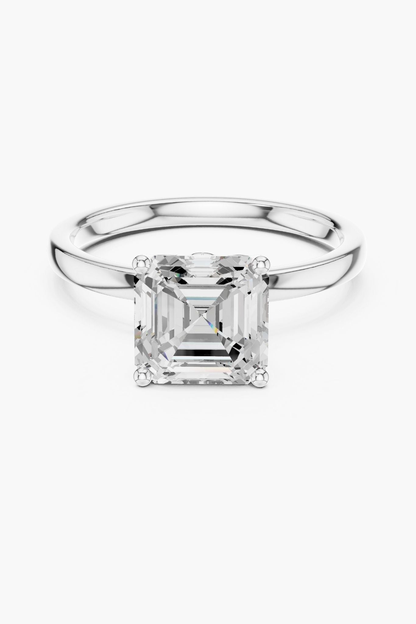 2ct Asscher Diamond Ring