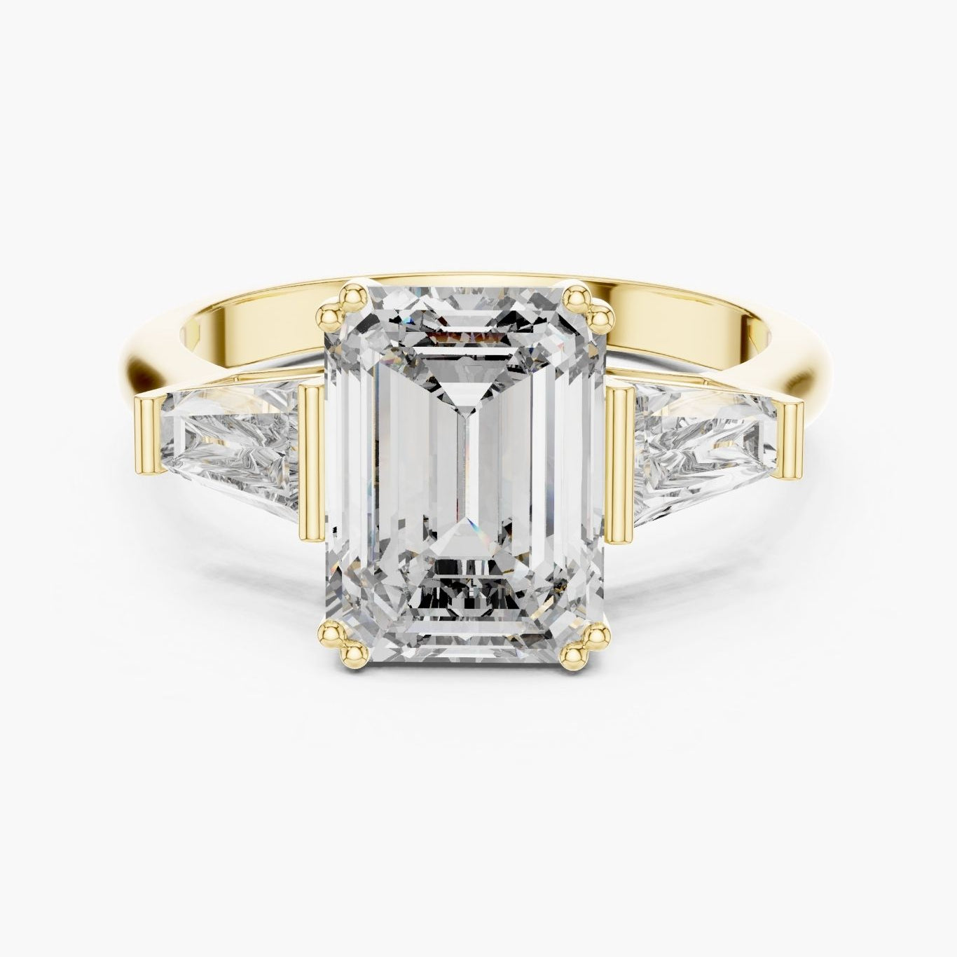2.5ct Classic Emerald with Tapered Baguettes