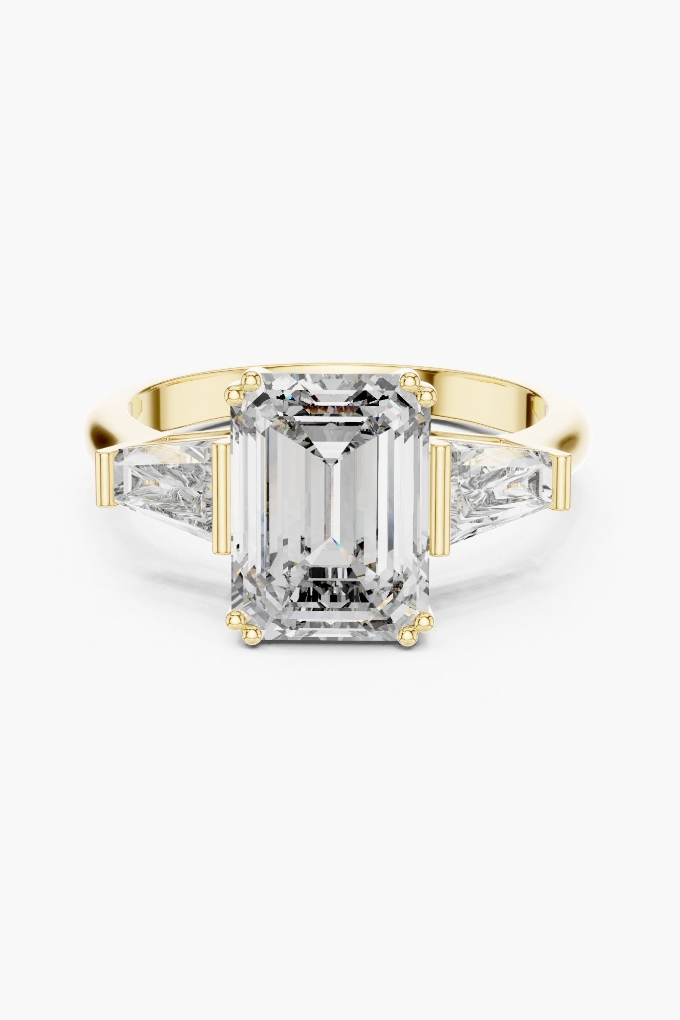 2.5ct Classic Emerald with Tapered Baguettes