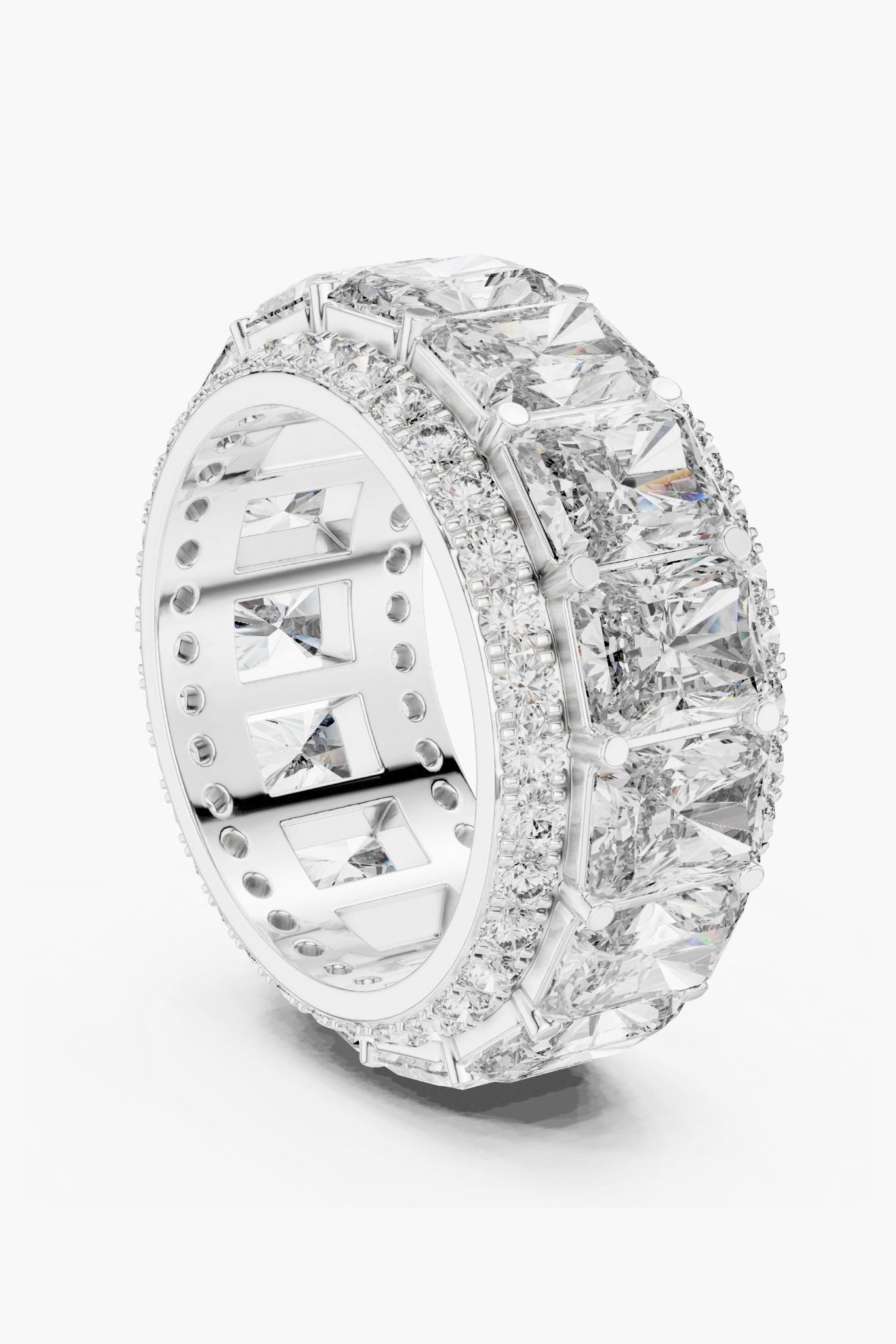 Linea .75ct Radiant Eternity Band