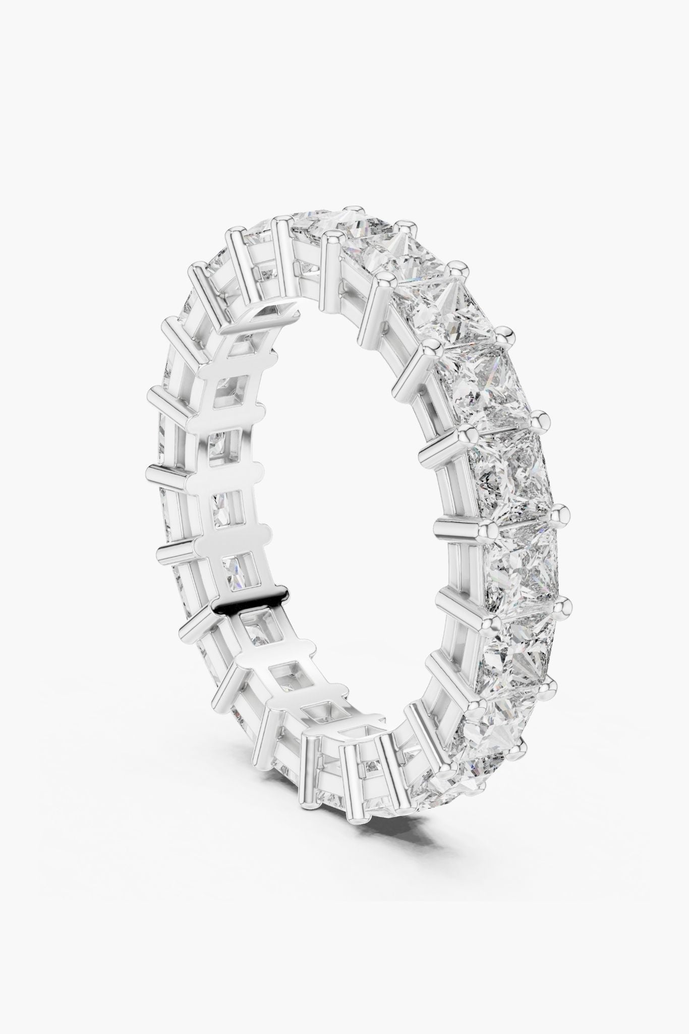 Princess Cut Diamond Eternity Band