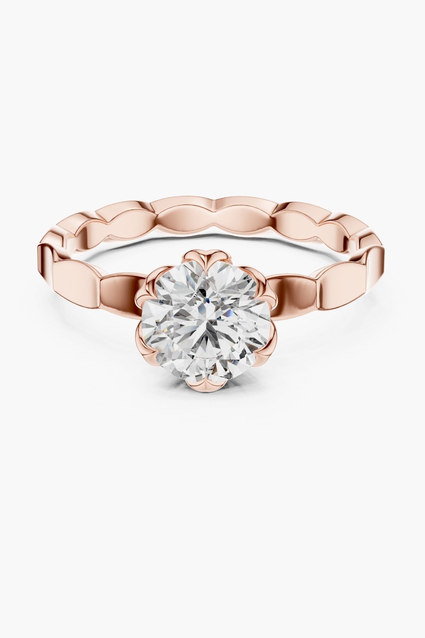 1ct Sculpted Solitaire Ring