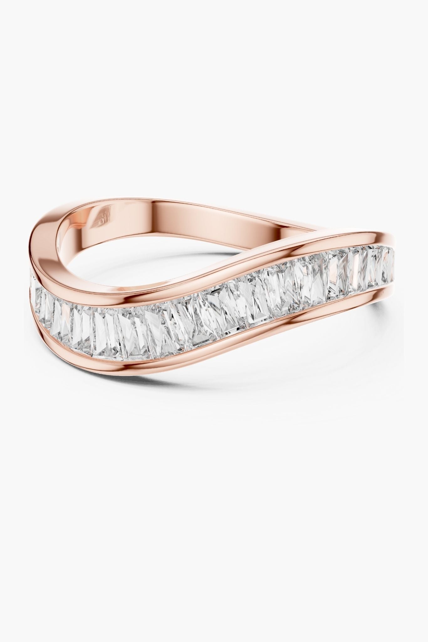 Wave Emerald Eternity Band