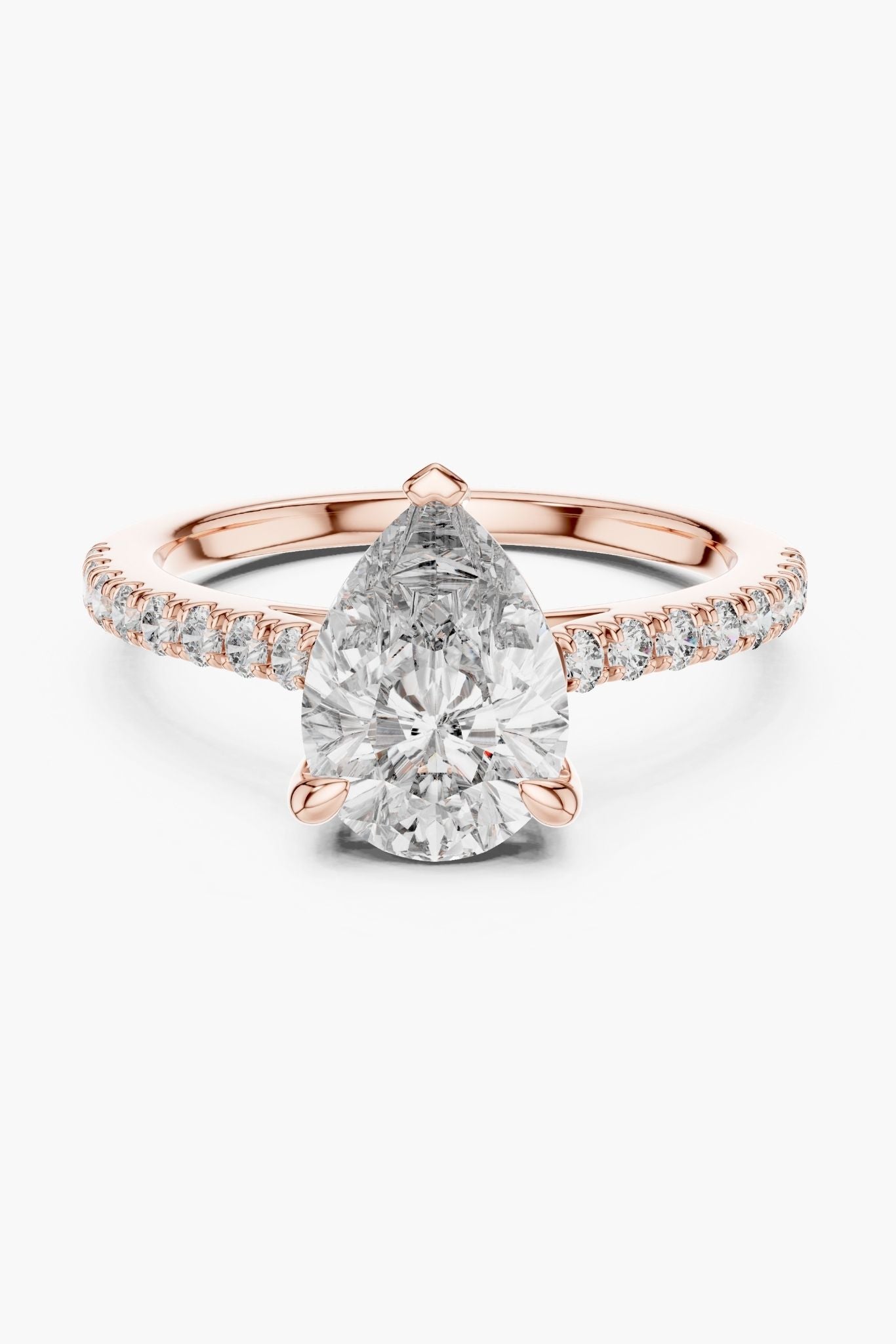 2ct Pear Solitaire Ring