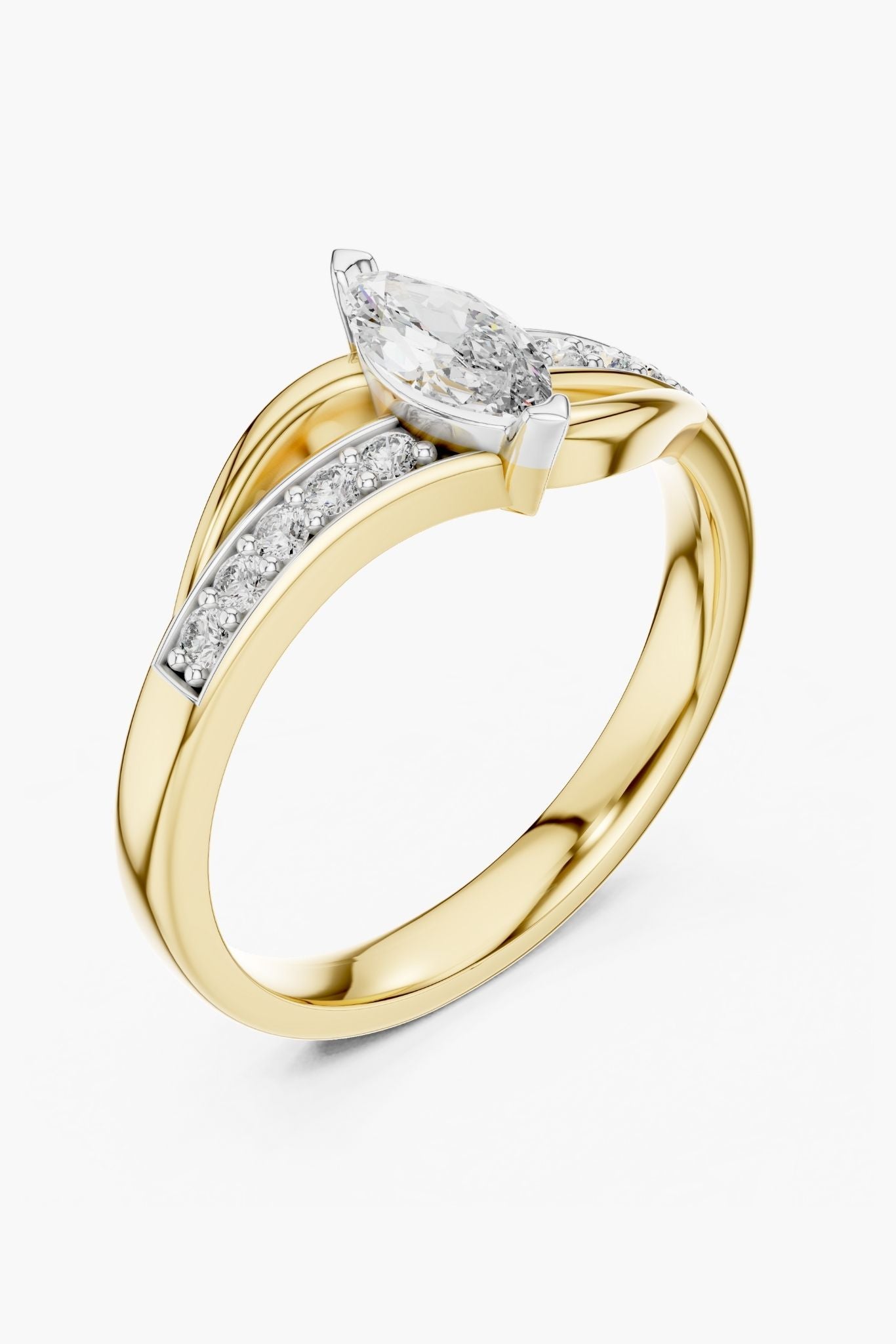0.50 ct Twist Marquee Ring