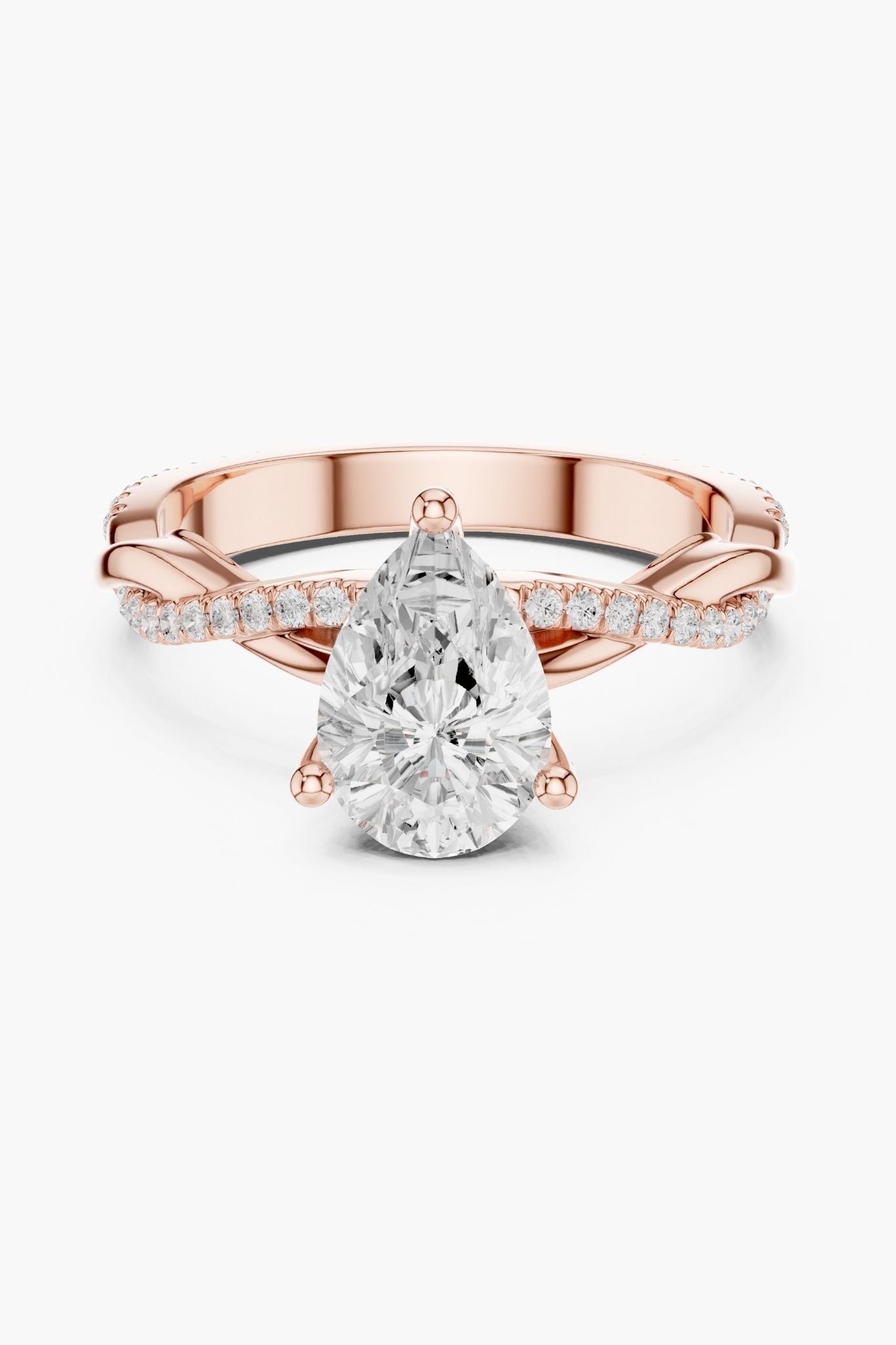 2ct Muse Pear Solitaire Ring