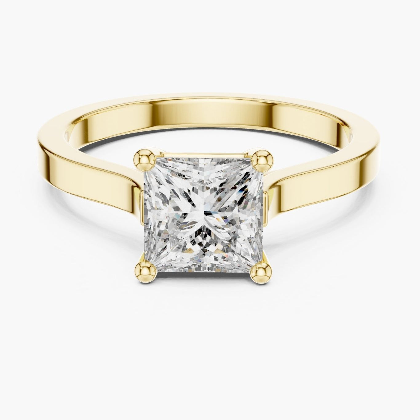 1ct Princess Cut Engagement Ring