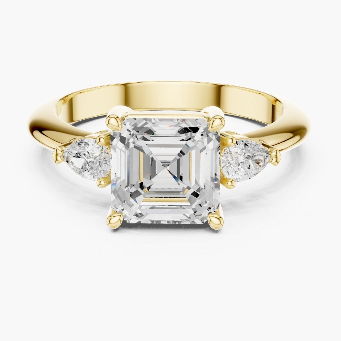 2ct Mirror Trio Ring