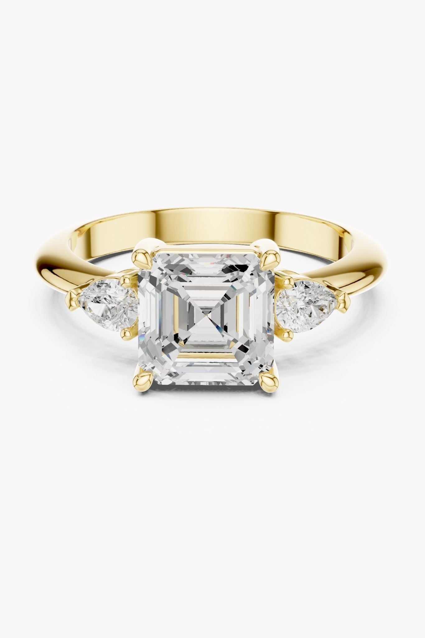 2ct Mirror Trio Ring