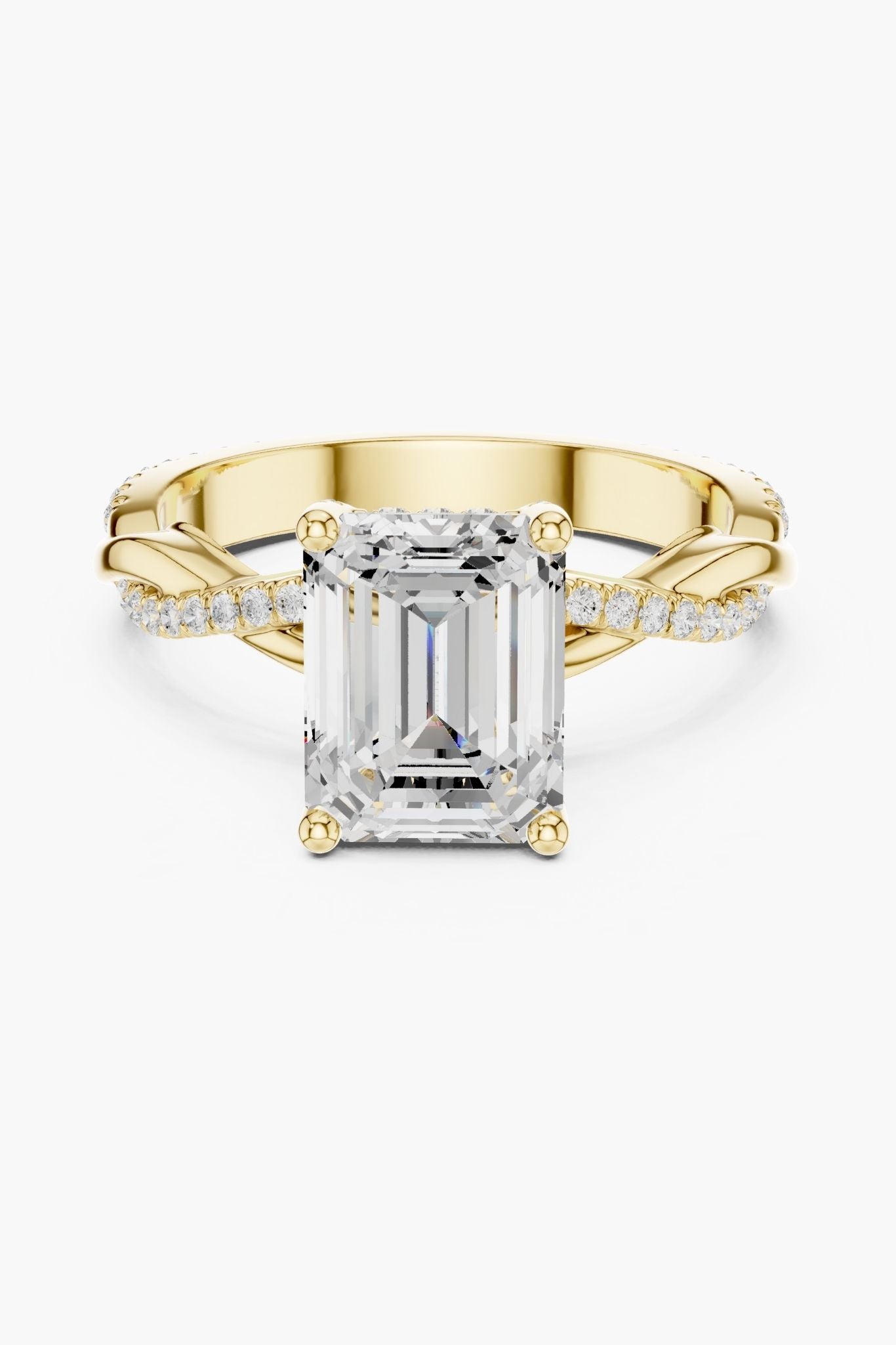 2ct Prism Asscher Solitaire Ring
