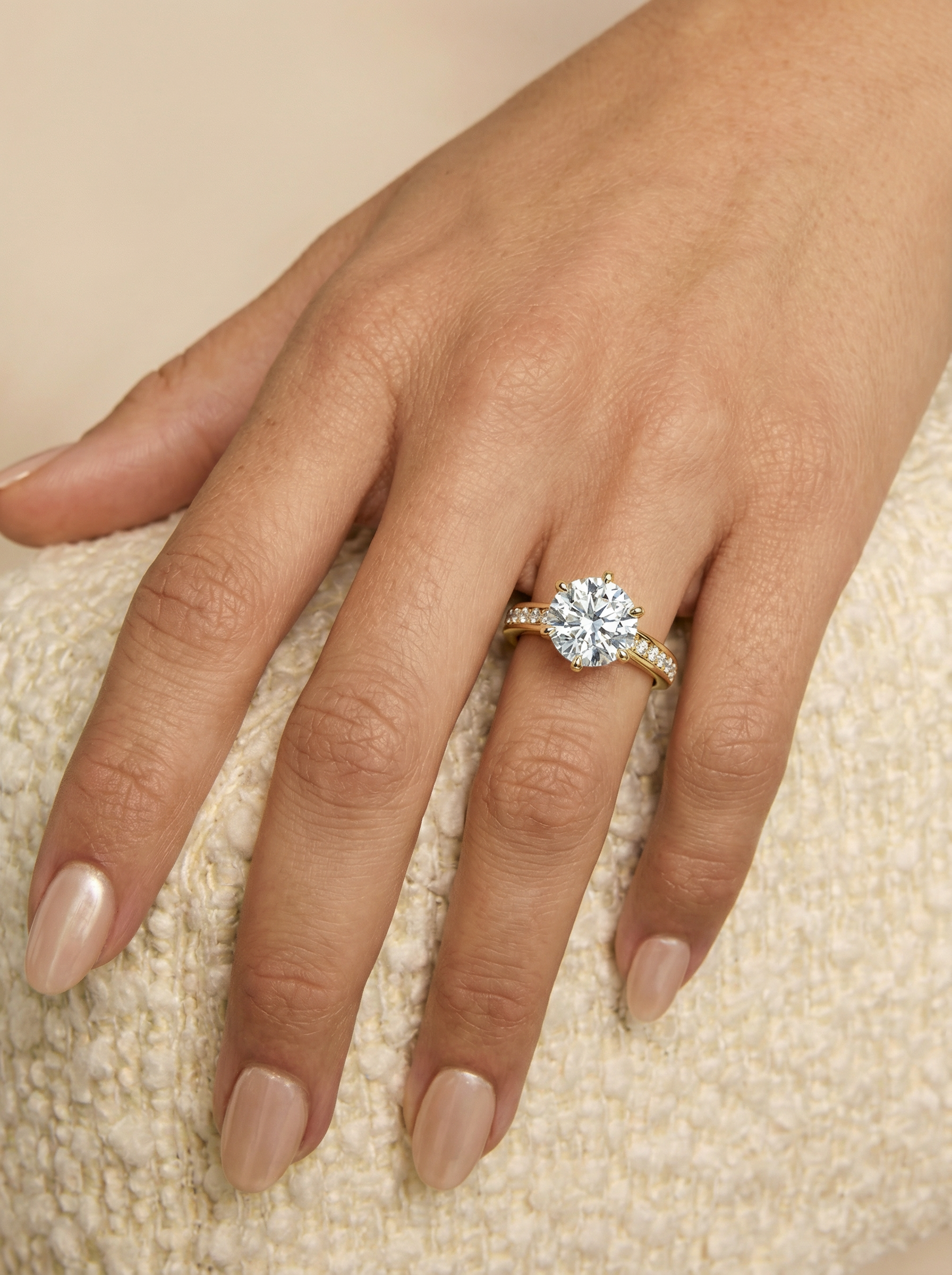 1ct Channel Band Solitaire Ring